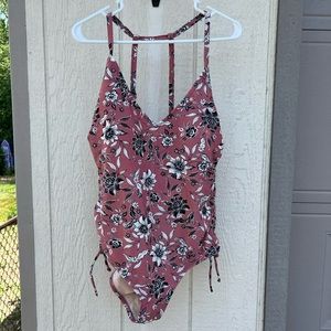 Women’s one piece bathing suit floral print